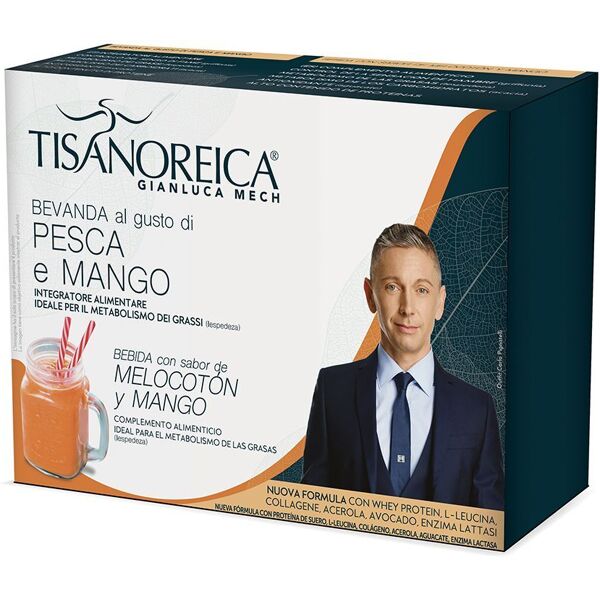 gianluca mech spa tisanoreica bevanda pesca mango 4x29g - bevanda al gusto di pesca e mango