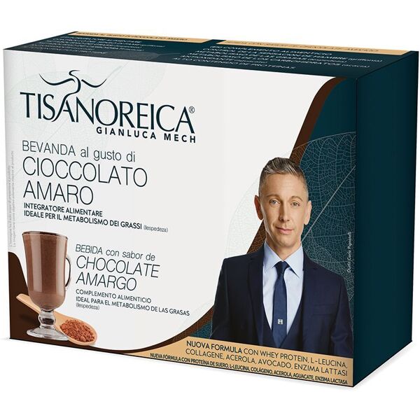 gianluca mech spa tisanoreica bevanda cioccolato amaro 4x34g - bevanda al gusto di cioccolato amaro