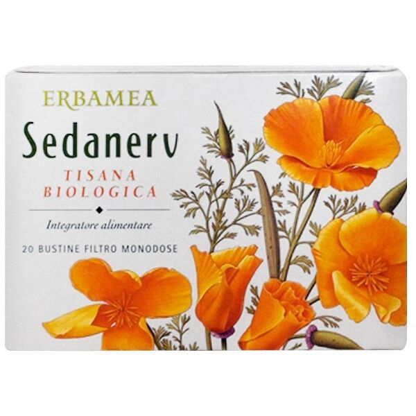 erbamea srl sedanerv tisana biologica - marca xyz - integratore per il riposo - 20 bustine