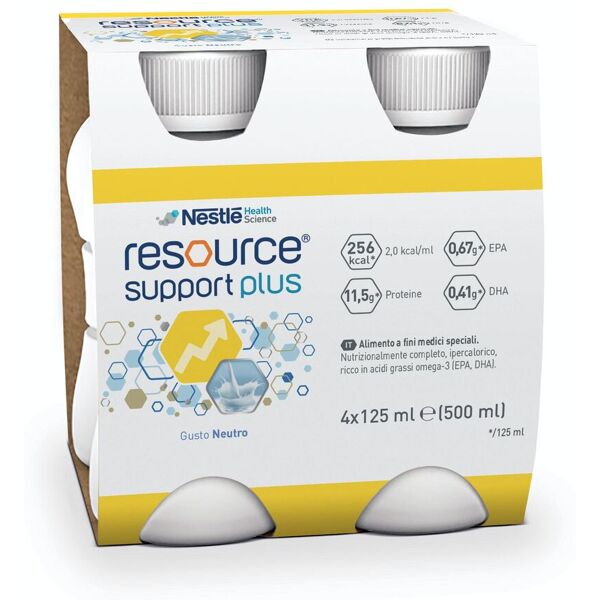 nestle' it.spa(healthcare nu.) nestlé - resource support plus gusto neutro 4x125ml - integratore alimentare per supporto nutrizionale