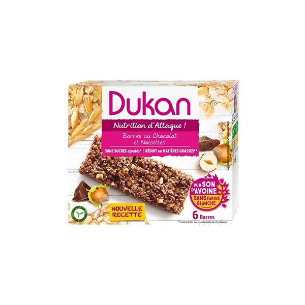 regime coaching dukan - barretta cioccolato/nocciola 6 pezzi 25g