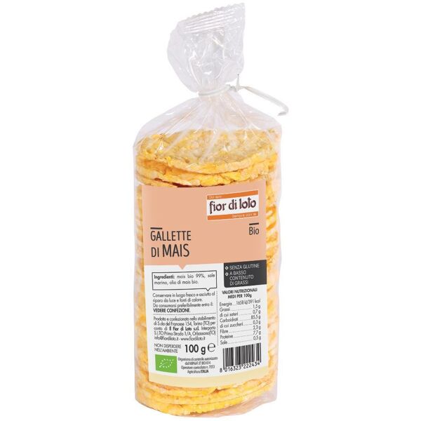 biotobio srl gallette di mais biologiche 100 g