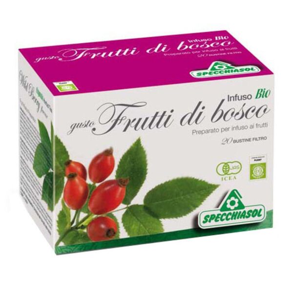 specchiasol srl specchiasol linea infusi e tisane bio infuso frutti di bosco confezione 20 buste