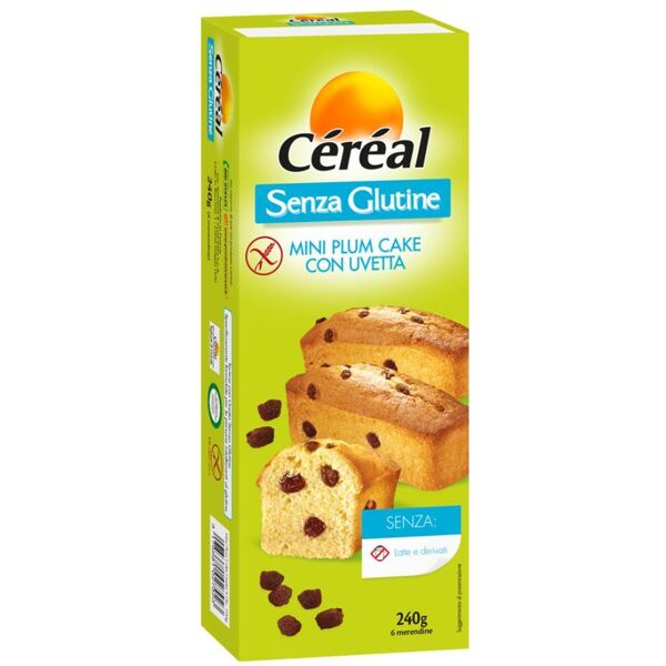 nutrition & sante' italia spa cereal - mini plumcake uvetta 240 g