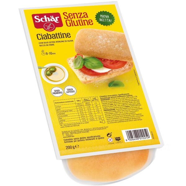 dr.schar spa schar ciabatta pane 200g s/gl