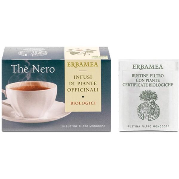 erbamea srl erbamea - the nero 20 bustine filtro infuso al tè nero profumato