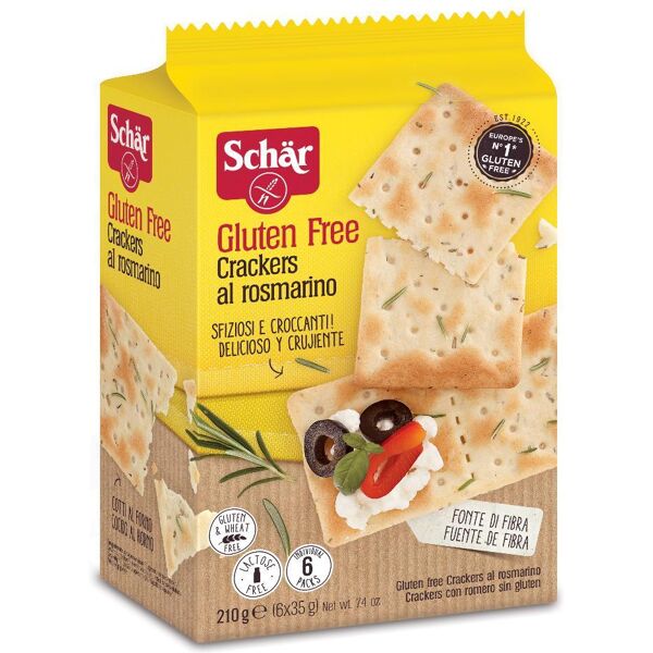 dr.schar spa schar crackers rosmarino 210g (6x35g)