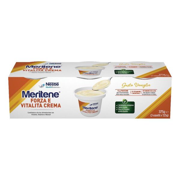 nestle' it.spa(healthcare nu.) nestlé meritene creme vaniglia 3x125g - integratore nutrizionale per la salute