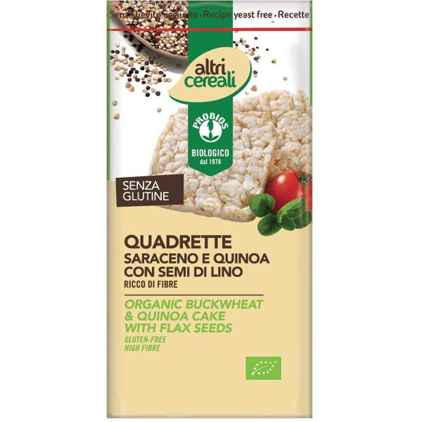 probios spa societa' benefit altricereali gallette quadrette saraceno quinoa 130g