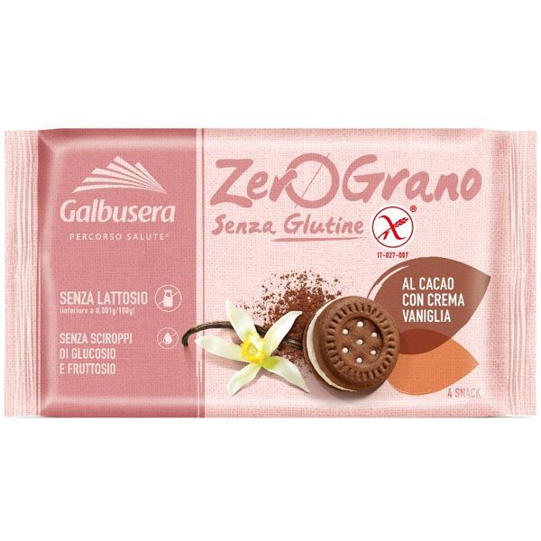 galbusera spa galbusera zerograno  frollini crema vaniglia e cacao s/g 160