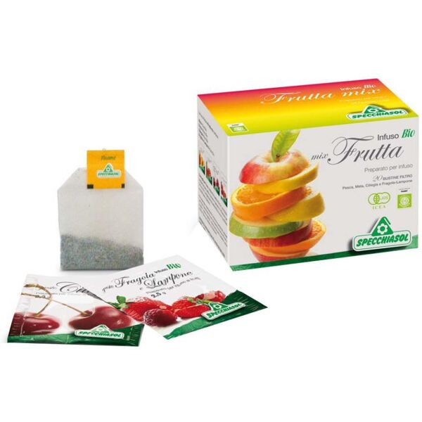 specchiasol srl specchiasol linea infusi e tisane bio infuso mix frutta confezione 20 buste