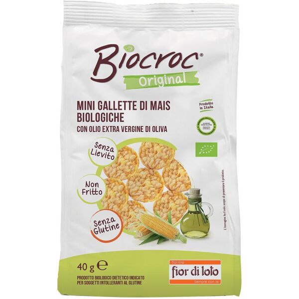 biotobio srl biocroc original mini gallette di mais biologiche 40g