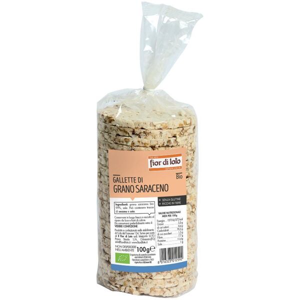 biotobio srl il fior di loto - gallette di grano saraceno biologico 100 g