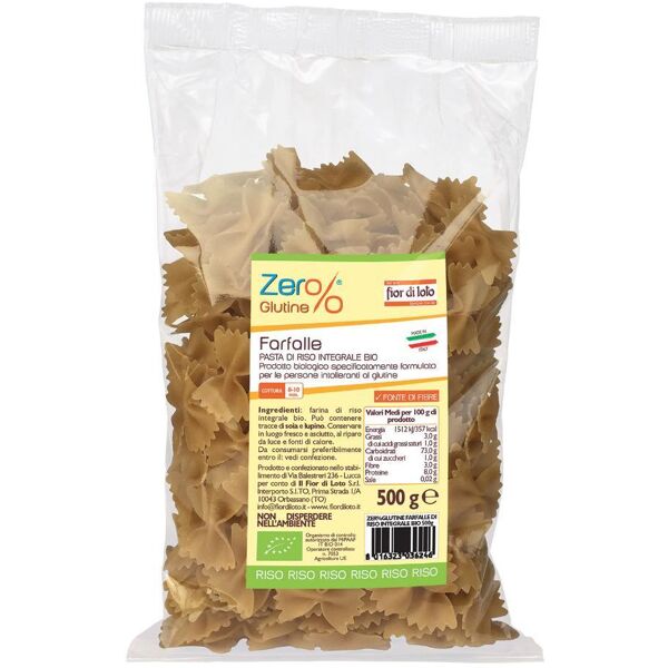 biotobio srl fior di loto - farfalle di riso bio 500 g