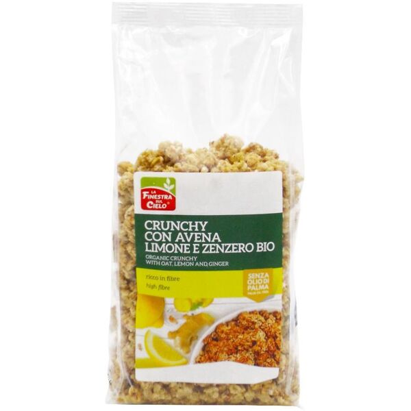 biotobio srl crunchy con avena limone e zenzero bio 375 g