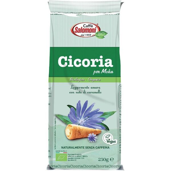 biotobio srl fior di loto caffè salomoni - cicoria tostata e macinata bio per moka 250g - alternativa al caffè con gusto intenso