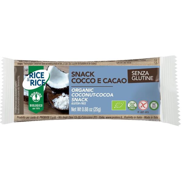 probios spa societa' benefit r&r snack cocco/cacao 25g