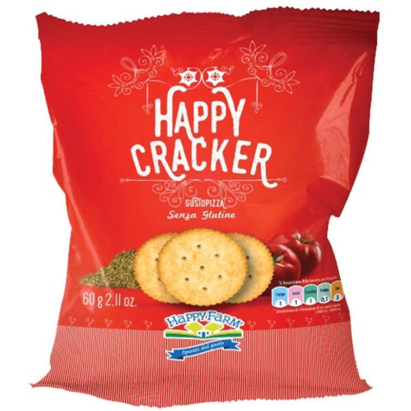 happy farm co. srl happy farm crackers pizza 60g