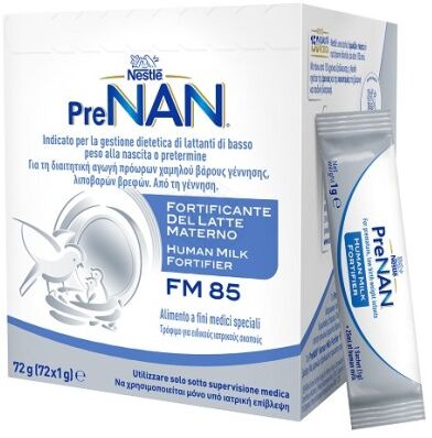 nestle' italiana spa nestlé prenan fortificante del latte materno fm85 72 bustine da 1g - integratore nutrizionale per l'allattamento