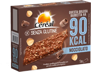 nutrition & sante' italia spa cereal - barretta senza glutine nocciolato 5 x 90 g