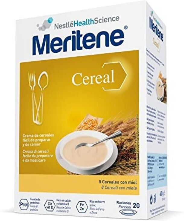 nestle health nestlé meritene cereal crema di cereali 600g - integratore nutrizionale