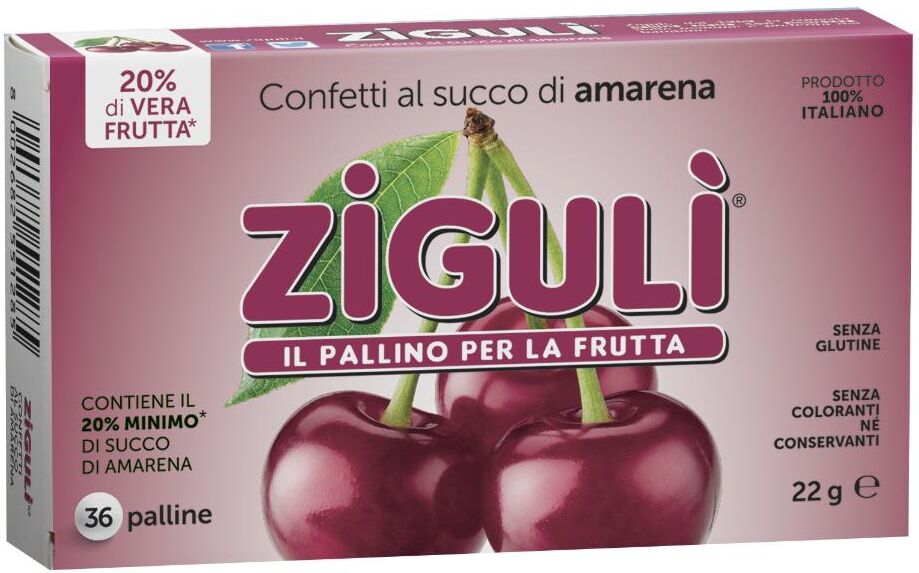 falqui prodotti farmac. srl ziguli amarena 36palline 22g