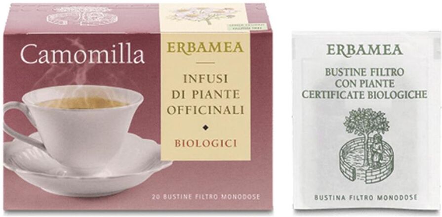 erbamea srl camomilla infusi rilassanti 20 bustine - marca benesserenaturale