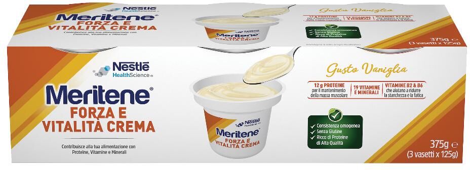 nestle' it.spa(healthcare nu.) nestlé meritene creme vaniglia 3x125g - integratore nutrizionale per la salute