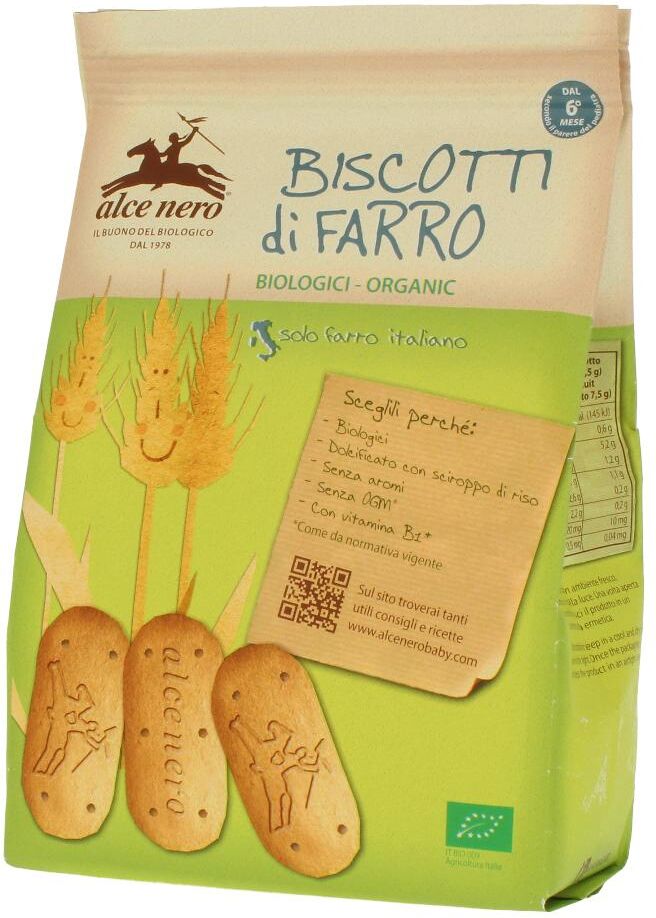 alce nero spa alce nero biscotti farro baby food bio