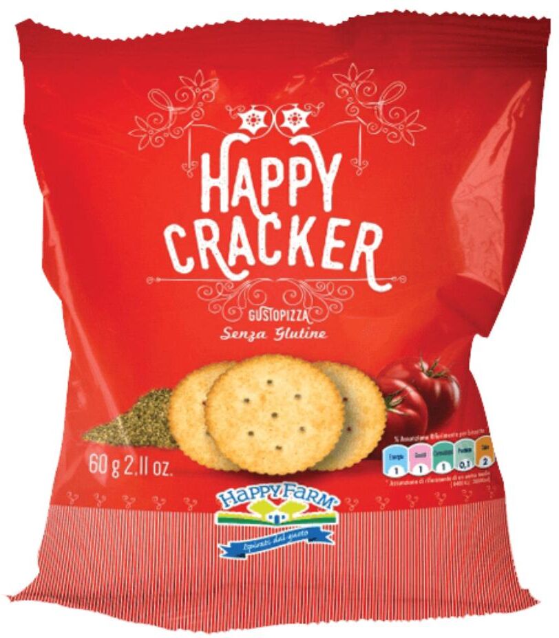 happy farm co. srl happy farm crackers pizza 60g