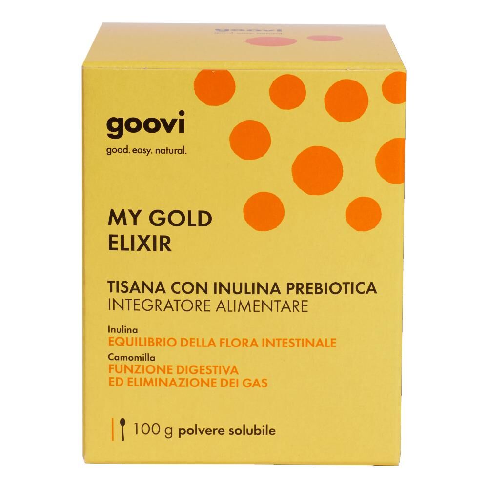 the good vibes company srl goovi - my good elixir tisana con inulina prebiotica 100g integratore alimentare