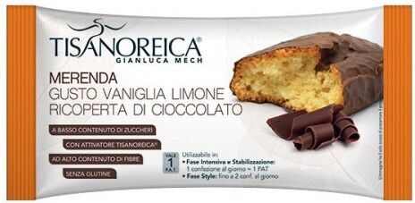 Gianluca Mech Tisanoreica Style Merenda Ricoperta Cioccolato 50g - Gustosa Merenda al Cioccolato per uno Snack Saziente