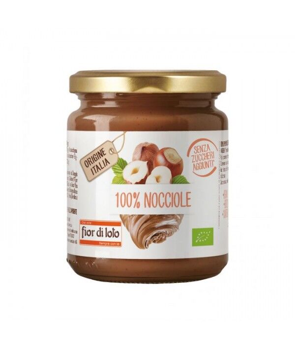 Biotobio Srl Crema 100% Nocciole Tostate Fior Di Loto Senza Zuccheri Aggiunti