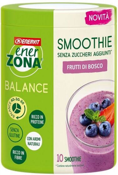 Enervit Enerzona Smoothie Frutti di Bosco 300g - Integratore Alimentare per una Dieta Equilibrata