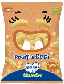 Danone Nutricia Spa Soc.Ben. Mellin Snack Bio Pouff Di Ceci 20g - Merenda Biologica per Bambini