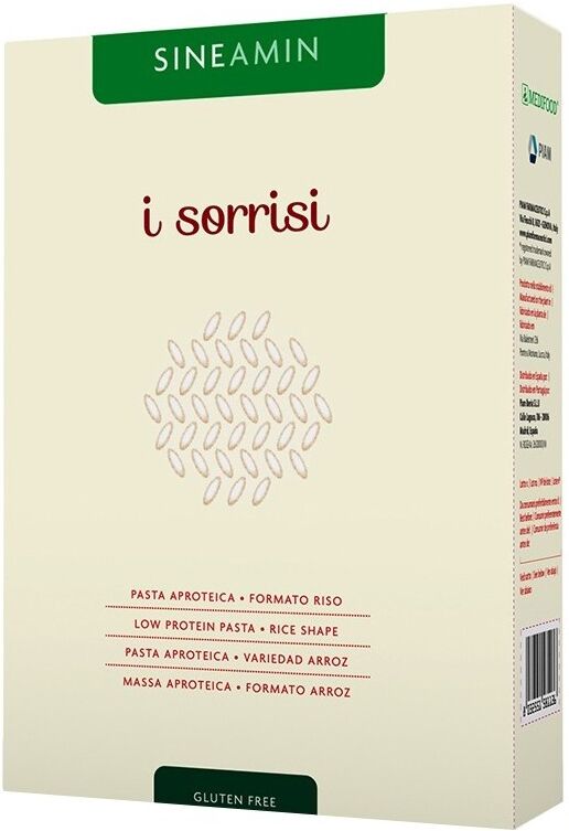 Piam Farmaceutici Spa Sineamin Sorrisi 500g - Pasta senza glutine, basso contenuto di sodio e proteine