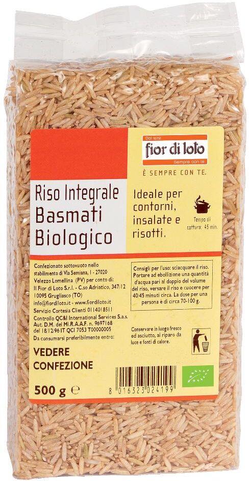 Biotobio Srl FIOR DI LOTO Riso Integrale Basmati 500g