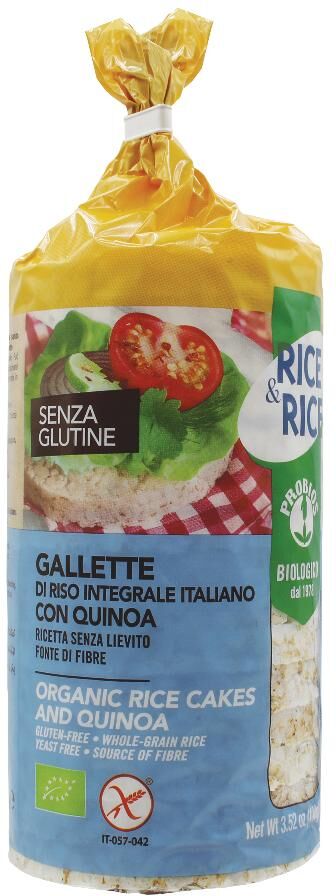 Probios Spa Societa' Benefit RICE &amp; RICE Gallette Riso con Quinoa 100g