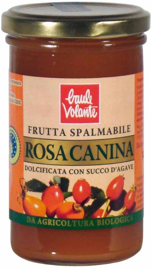 Biotobio Srl Frutta Spalmabile Rosa Canina con Succo D'Agave 280g - Deliziosa e Salutare Confettura di Rosa Canina