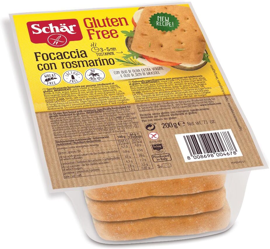 SCHAR FOCACCIA ROSMARINO 200G