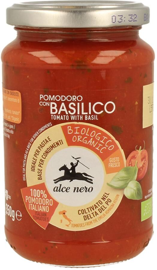 Alce Nero POMODORO C/BASILICO BIO 350G