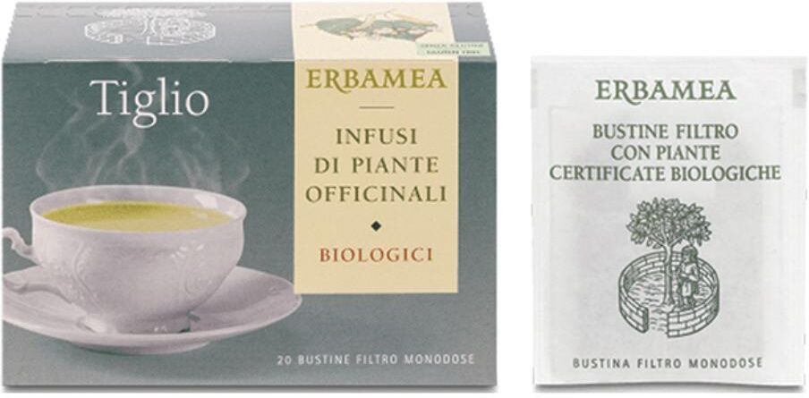 Erbamea Srl Tiglio - Infuso per Drenaggio Liquidi - 20 Bustine