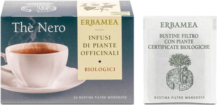 Erbamea Srl Erbamea - The Nero 20 Bustine Filtro Infuso al Tè Nero Profumato