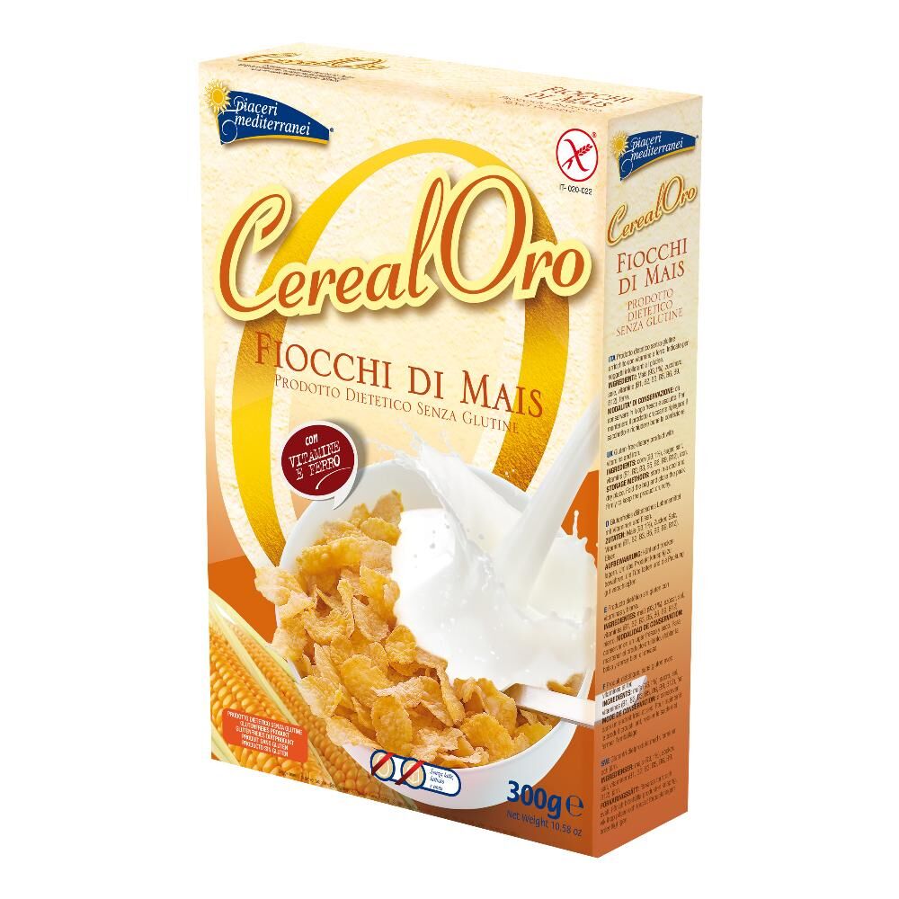 Eurospital Spa PIACERI MEDITERRANEI Cerealoro Fiocchi di Mais 300g