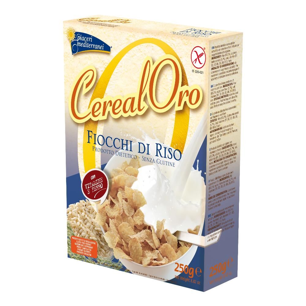 Eurospital Spa PIACERI MEDITERRANEI Cerealoro Fiocchi di Riso 250g