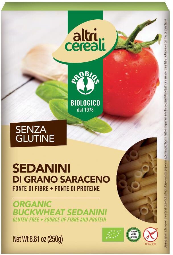 Probios Spa Societa' Benefit ALTRICEREALI Pasta Sedanini Grano Saraceno 250g