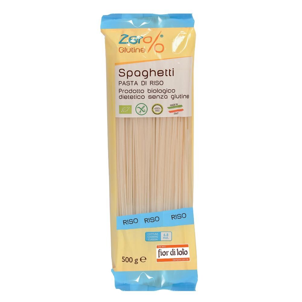 Biotobio Srl Fior di Loto Zer% Glutine Spaghetti di Riso Bio e Senza Glutine 500g - Delizia Senza Concessioni