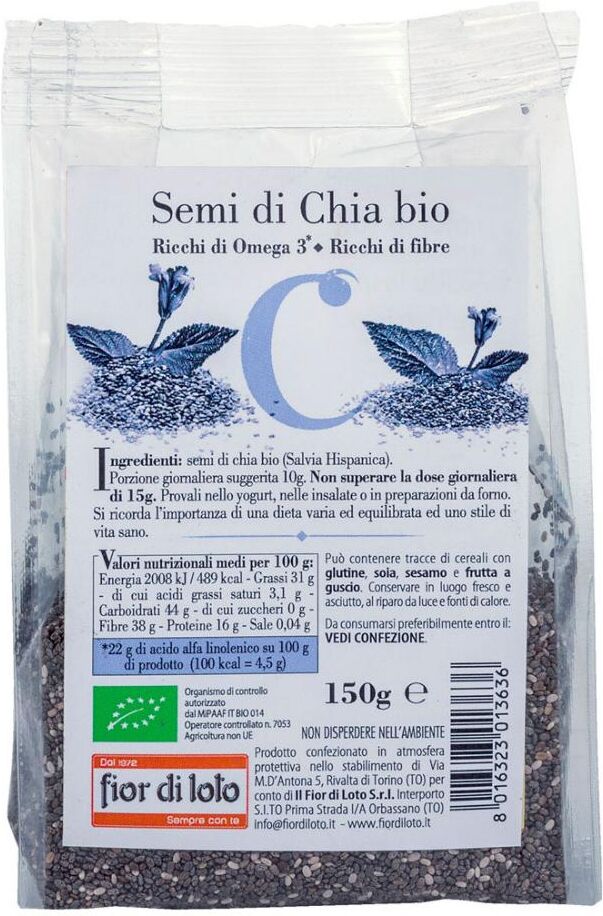 Biotobio Srl SEMI DI CHIA BIO 150G FDL