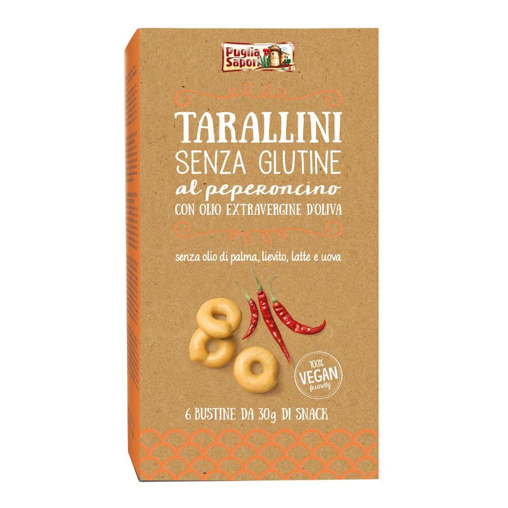Puglia Sapori Srl PUGLIA SAPORI Tarallini Peperonicino 6x30g