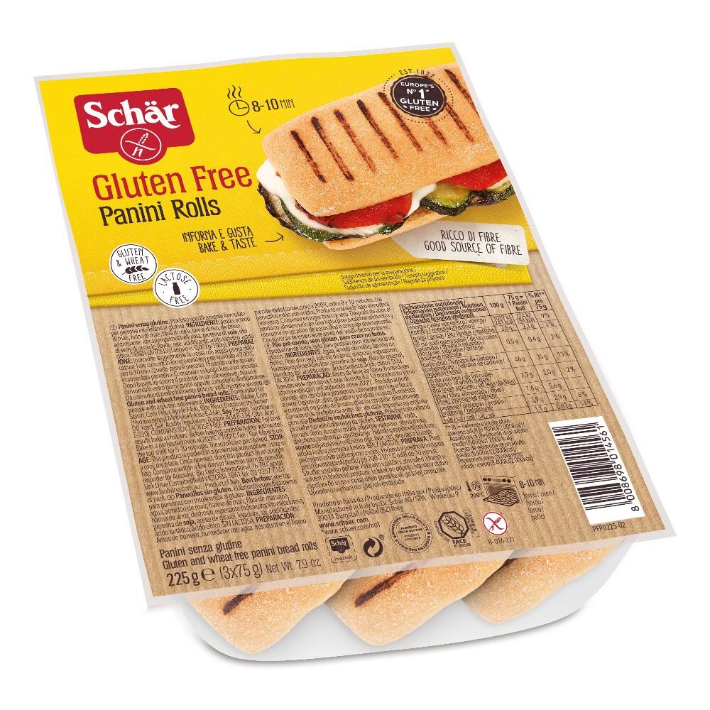 SCHAR-PANINI ROLLS 3X75G